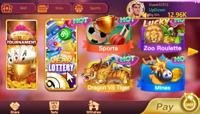 Dragon tiger Club Game
